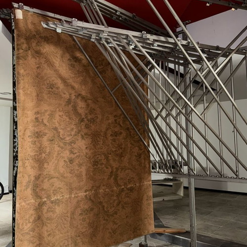 Metal Carpet Rack used, professional heavy-duty for display and storage