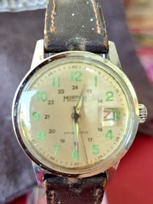 Mortima watch used, manual wind, unisex, 30mm diameter