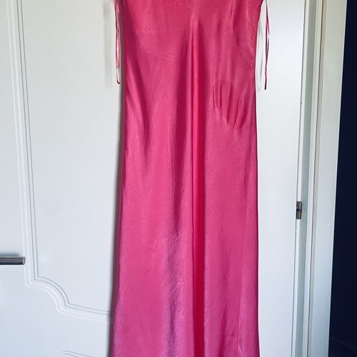 Zara satin dress, pink, size M