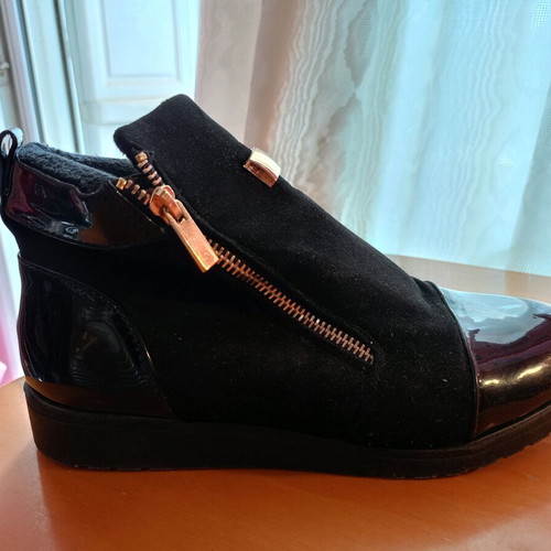 Ankle boots used, size 38, black