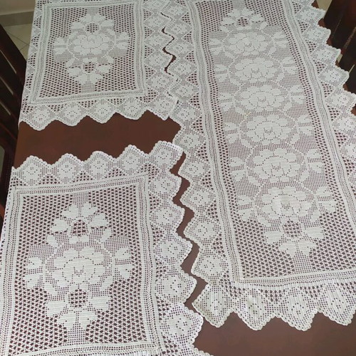 Handmade set of semens with 2 napkins new