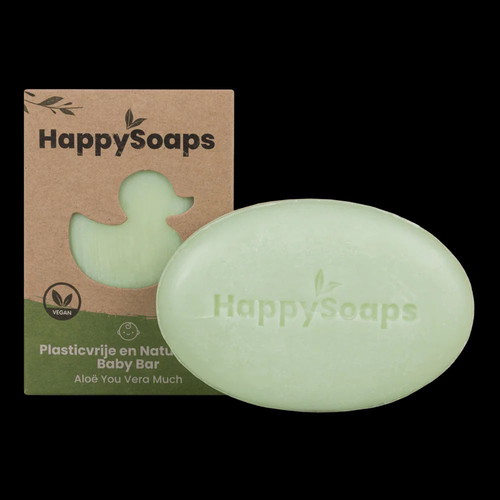 Happy Soaps Baby Shampoo and Body Bar with Aloe 80g new