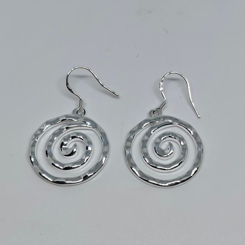 Spiral Earrings silver color like new