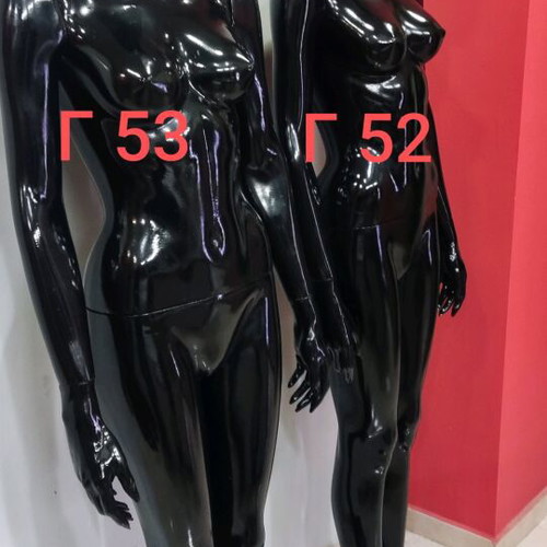 Display mannequins used, female and male with bases