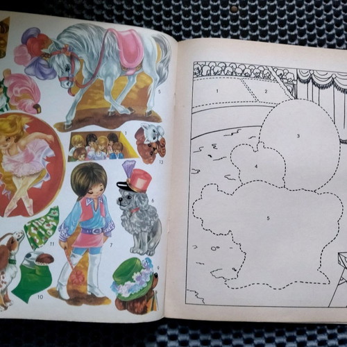 Cutting craft block 80s decade new large notebook with images