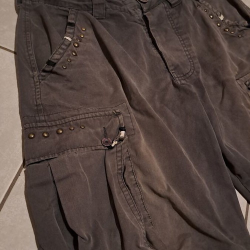 Men's Cargo Fishbone Bermuda shorts like new, brown