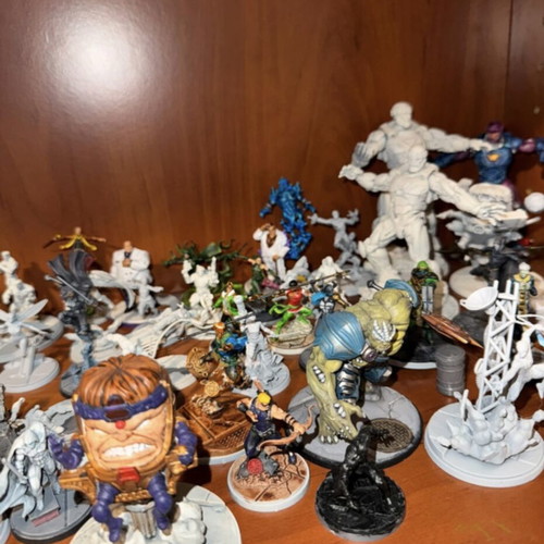 Marvel Crisis Protocol collection used, painted figures and terrain set