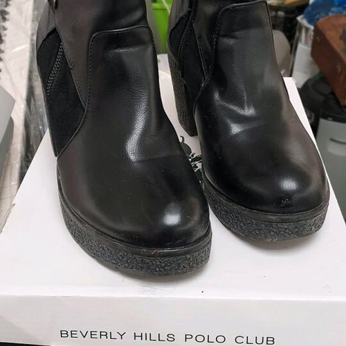 Women's black ankle boots size 38 like new