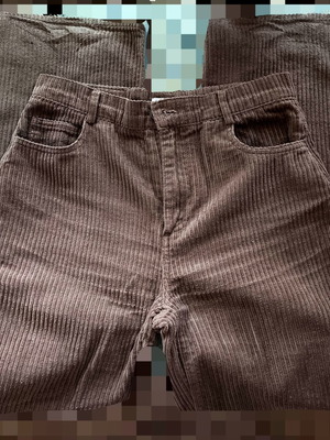 Pull & Bear καφέ παντελόνι τύπου flair μεταχειρισμένο μέγεθος 34, λεπτό ανοιξιάτικο