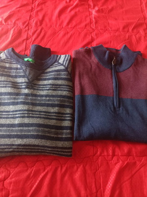 Ανδρικά πουλόβερ μεταχειρισμένα σετ μέγεθος L, μπλε