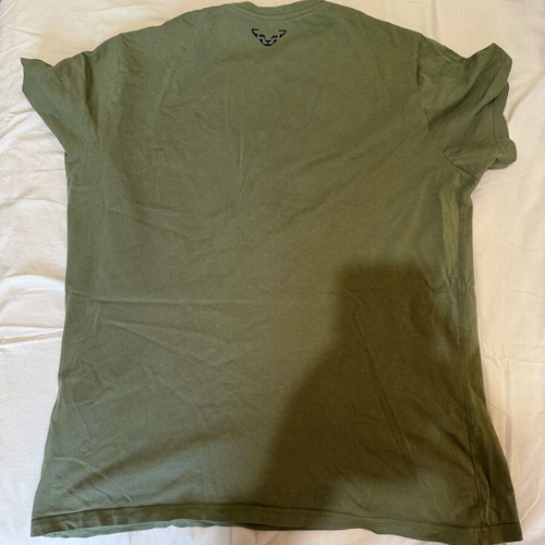 Dynafit short-sleeve cotton t-shirt like new, green size M