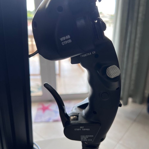 VKB Soviet Fighter MCG Pro Grip joystick with Gunfighter Mk.II and base mount like new