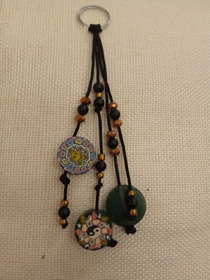 Handmade keychain with beads new