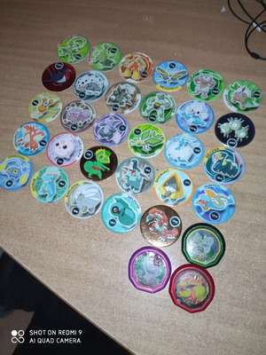 Τάπες Pokemon μεταχειρισμένες, σετ 32 τεμαχίων