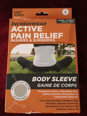 Incrediwear Body Sleeve therapeutic waist belt size L new