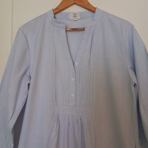 Long dress turquoise 100% cotton new by Drole de copine Paris