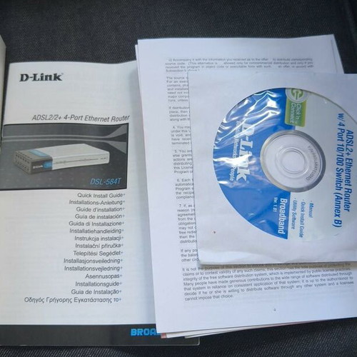 D-Link ADSL2+ Annex Router like new