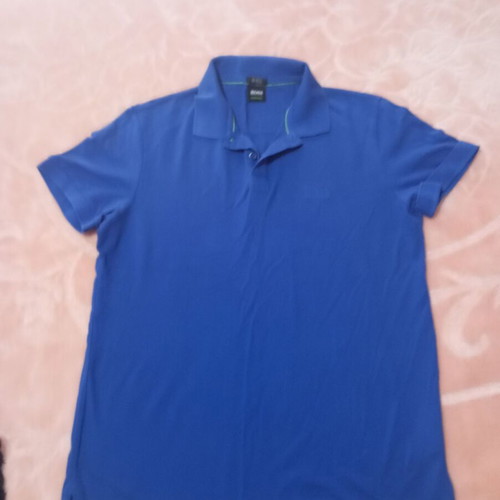 Boss men's blue polo shirt like new size M