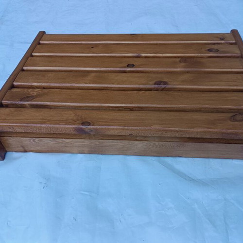 Wooden Footrest Handmade Pine New
