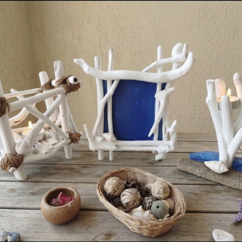 Photo frame made of driftwood new