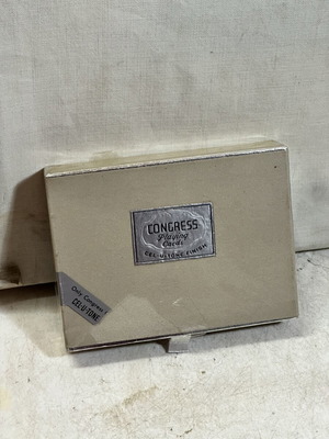 Congress Playing Cards Cel-U-Tone finish, vintage set of 2 sealed decks