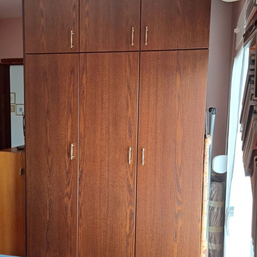 Wardrobe handmade oak 7-door like new, dimensions 3.40×0.60×2.70 m