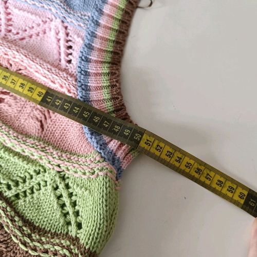 Zara knitted vest multicolor like new, cropped