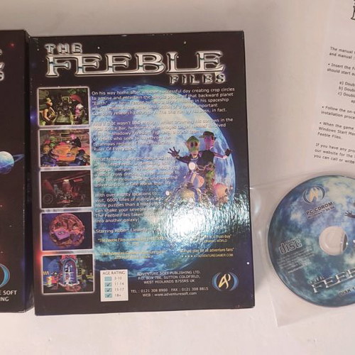 The Feeble Files PC game like new, adventure