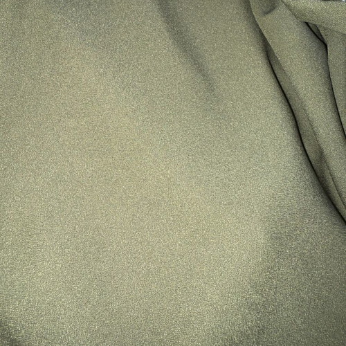 Khaki dress with wrap design and lace details, like new