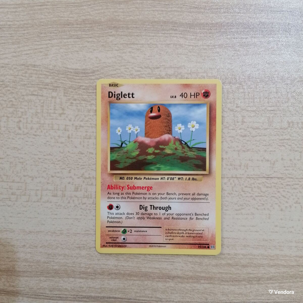 2016 diglett pokemon card value Pokemon TCG Card 2016 XY Evolutions Diglett 55/108 Reverse Holo