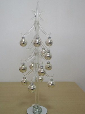 Crystal Christmas tree decoration with balls new