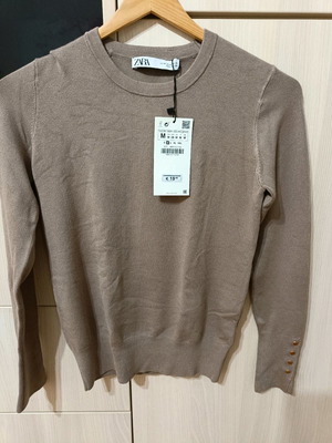 ZARA blouse new, size Medium, beige