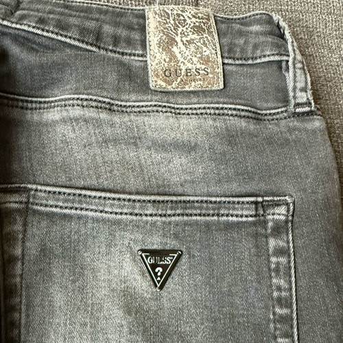 Guess jeans used, size S, black with patches