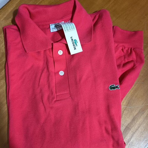 Men's blouse with buttons new, size large, red