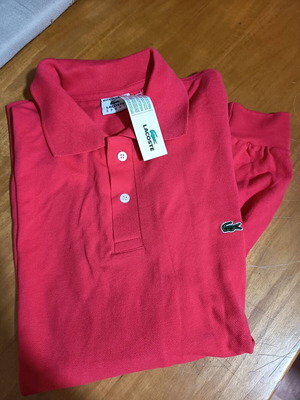 Men's blouse with buttons new, size large, red