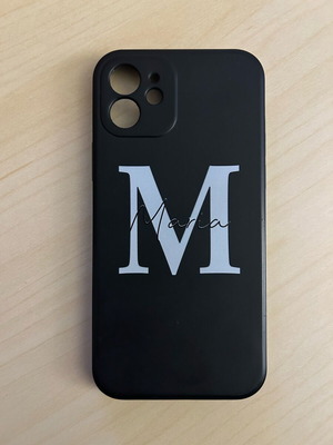 iPhone 12 case with name Maria like new, black