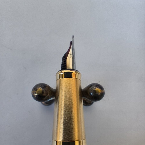 Parker IM Core Brushed Metal GT pen used