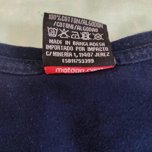 T-shirt Assen TT 2016 MotoGP used, genuine blue size L