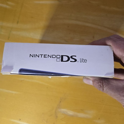 Nintendo DS Lite Enamel Navy console, complete in box
