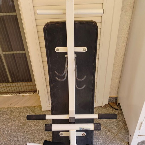 Abdominal bench used, adjustable for home gym