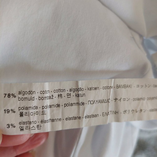 Zara women's white fitted shirt small like new