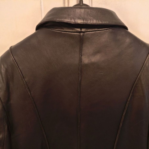 Leather women's jacket like new, size L, black