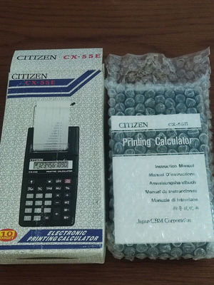 Citizen Printing Calculator new with paper roll and manual