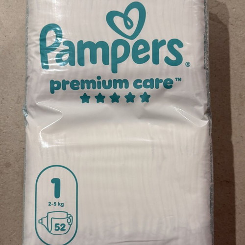 Pampers Premium Care Size 1, pack of 52 diapers