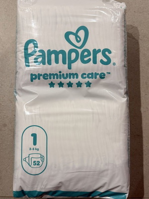 Pampers Premium Care Size 1, pack of 52 diapers