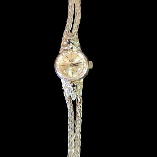 Vintage Anker women's watch used, solid silver 835, mechanical 17 jewels