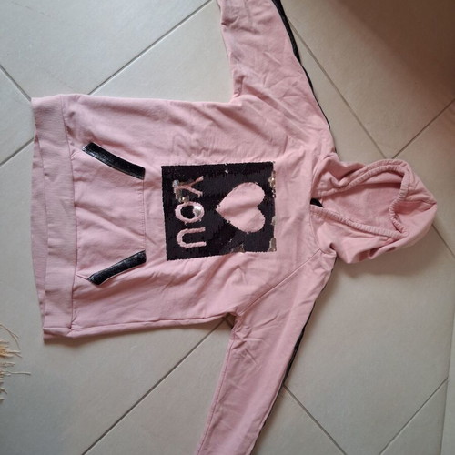 Evita pink hoodie for girls 10-11 years used