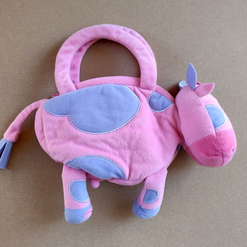 Cow-shaped children's bag Next like new, pink and purple