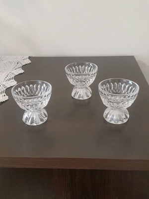 Glass liqueur glasses like new, vintage 1950s