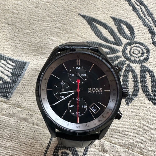 Hugo Boss Chronograph men's watch like new, black